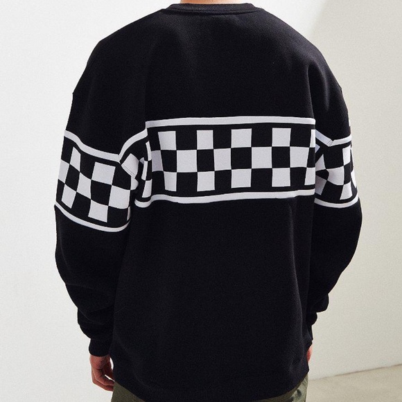 checkered sweatshirt